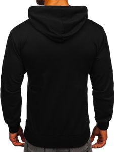 Bolf Herren Kapuzenpullover mit Motiv Schwarz  6140