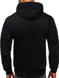 Bolf Herren Kapuzenpullover mit Motiv Schwarz  6198