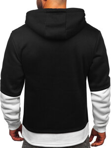 Bolf Herren Kapuzenpullover mit Motiv Schwarz  LJ0586A