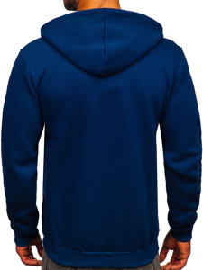 Bolf Herren Kapuzenpullover mit Reißverschluss Indigo  2008