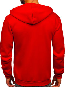 Bolf Herren Kapuzenpullover mit Reißverschluss Rot  2008