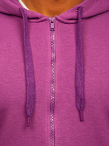 Bolf Herren Kapuzenpullover mit Reißverschluss Violett  2008