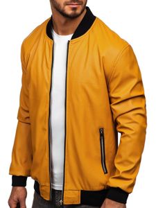 Bolf Herren Kunstlederjacke Camel 6125