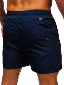 Bolf Herren Kurze Badehose Badeshorts Dunkelblau  XL019