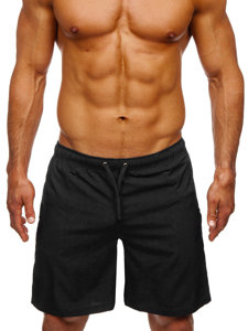 Bolf Herren Kurze Badehose Badeshorts Schwarz  HH037A