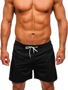 Bolf Herren Kurze Badehose Badeshorts Schwarz  XL019