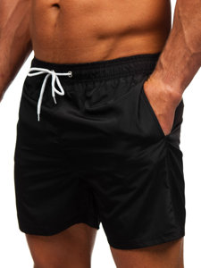 Bolf Herren Kurze Badehose Badeshorts Schwarz  XL019