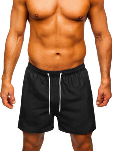 Bolf Herren Kurze Hose Badeshorts Schwarz  XL020