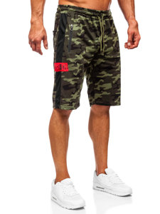 Bolf Herren Kurze Hose Camo Shorts Khaki  HW2636