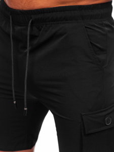 Bolf Herren Kurze Hose Cargo Shorts Schwarz DC469