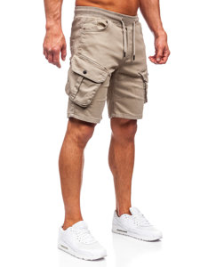 Bolf Herren Kurze Hose Cargoshorts Hellbeige  384K