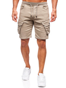 Bolf Herren Kurze Hose Cargoshorts Hellbeige  384K