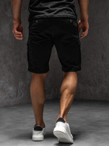 Bolf Herren Kurze Hose Cargoshorts Schwarz  MP0188NA1