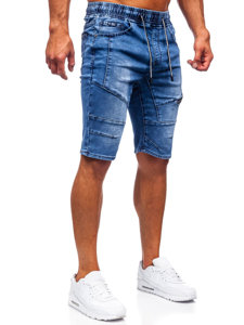 Bolf Herren Kurze Hose Jeans Shorts Dunkelblau  KG3600-3