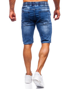 Bolf Herren Kurze Hose Jeans Shorts Dunkelblau  KG3600-3