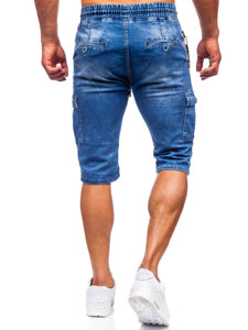 Bolf Herren Kurze Hose Jeans Shorts Dunkelblau bojówki  KR1202P-1