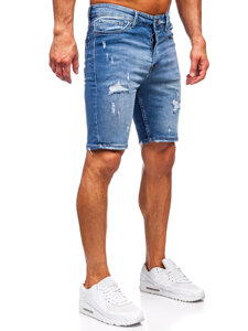 Bolf Herren Kurze Hose Jeanshose Jeansshorts Blau  0366