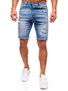 Bolf Herren Kurze Hose Jeanshose Jeansshorts Blau  0367