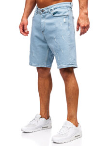 Bolf Herren Kurze Hose Jeanshose Jeansshorts Blau  0634