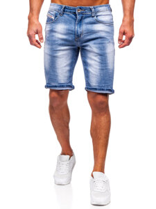 Bolf Herren Kurze Hose Jeanshose Jeansshorts Blau  NG60360