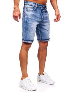 Bolf Herren Kurze Hose Jeanshose Jeansshorts Blau  NG60367