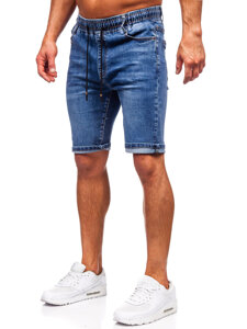 Bolf Herren Kurze Hose Jeanshose Jeansshorts Dunkalblau 9315