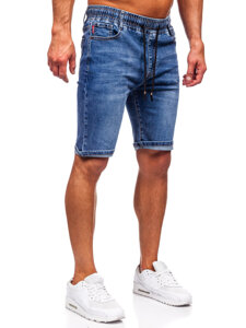 Bolf Herren Kurze Hose Jeanshose Jeansshorts Dunkalblau 9315