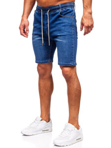 Bolf Herren Kurze Hose Jeanshose Jeansshorts Dunkalblau 9328