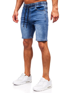 Bolf Herren Kurze Hose Jeanshose Jeansshorts Dunkalblau 9329