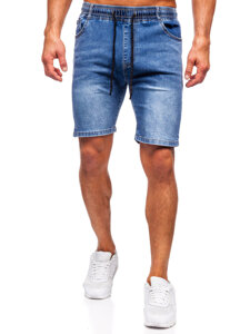 Bolf Herren Kurze Hose Jeanshose Jeansshorts Dunkalblau 9329