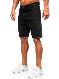 Bolf Herren Kurze Hose Jeanshose Jeansshorts Schwarz  0622