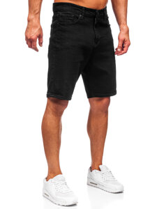 Bolf Herren Kurze Hose Jeanshose Jeansshorts Schwarz  0624