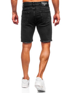 Bolf Herren Kurze Hose Jeanshose Jeansshorts Schwarz  0627