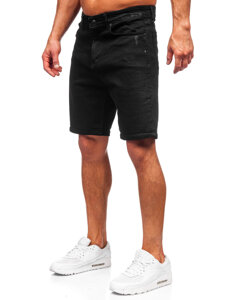 Bolf Herren Kurze Hose Jeanshose Jeansshorts Schwarz  0628