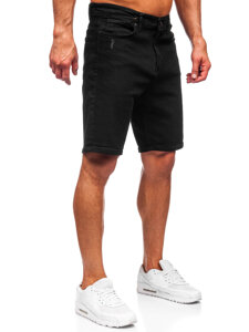 Bolf Herren Kurze Hose Jeanshose Jeansshorts Schwarz  0628