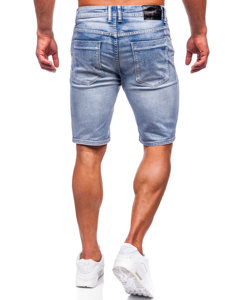 Bolf Herren Kurze Hose Jeansshorts Azurblau  MP0263BC