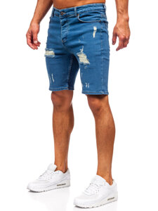 Bolf Herren Kurze Hose Jeansshorts Dunkelblau  0736