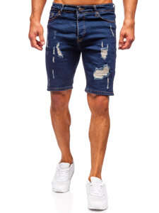 Bolf Herren Kurze Hose Jeansshorts Dunkelblau  0785