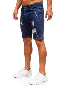 Bolf Herren Kurze Hose Jeansshorts Dunkelblau  0785