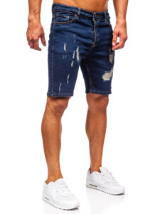 Bolf Herren Kurze Hose Jeansshorts Dunkelblau  0785