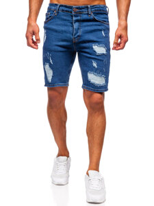 Bolf Herren Kurze Hose Jeansshorts Dunkelblau  0790