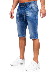 Bolf Herren Kurze Hose Jeansshorts Dunkelblau  KR1539