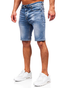 Bolf Herren Kurze Hose Jeansshorts Dunkelblau  MP0277BC