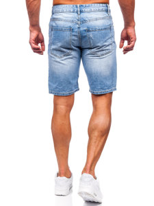 Bolf Herren Kurze Hose Jeansshorts Dunkelblau RJ951