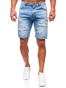 Bolf Herren Kurze Hose Jeansshorts Dunkelblau RJ951