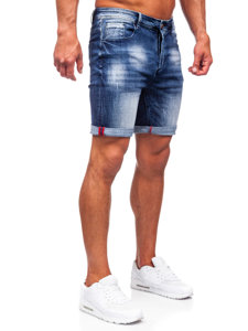 Bolf Herren Kurze Hose Jeansshorts Dunkelblau męskie  MP0261B