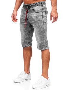 Bolf Herren Kurze Hose Jeansshorts Schwarz  KR1538