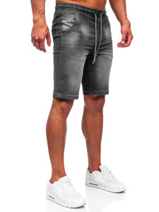 Bolf Herren Kurze Hose Jeansshorts Schwarz  MP0276GC