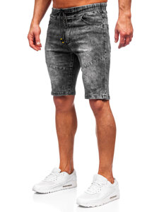 Bolf Herren Kurze Hose Jeansshorts Schwarz  TF174