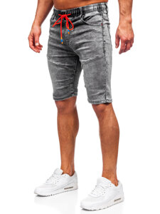 Bolf Herren Kurze Hose Jeansshorts Schwarz  TF175